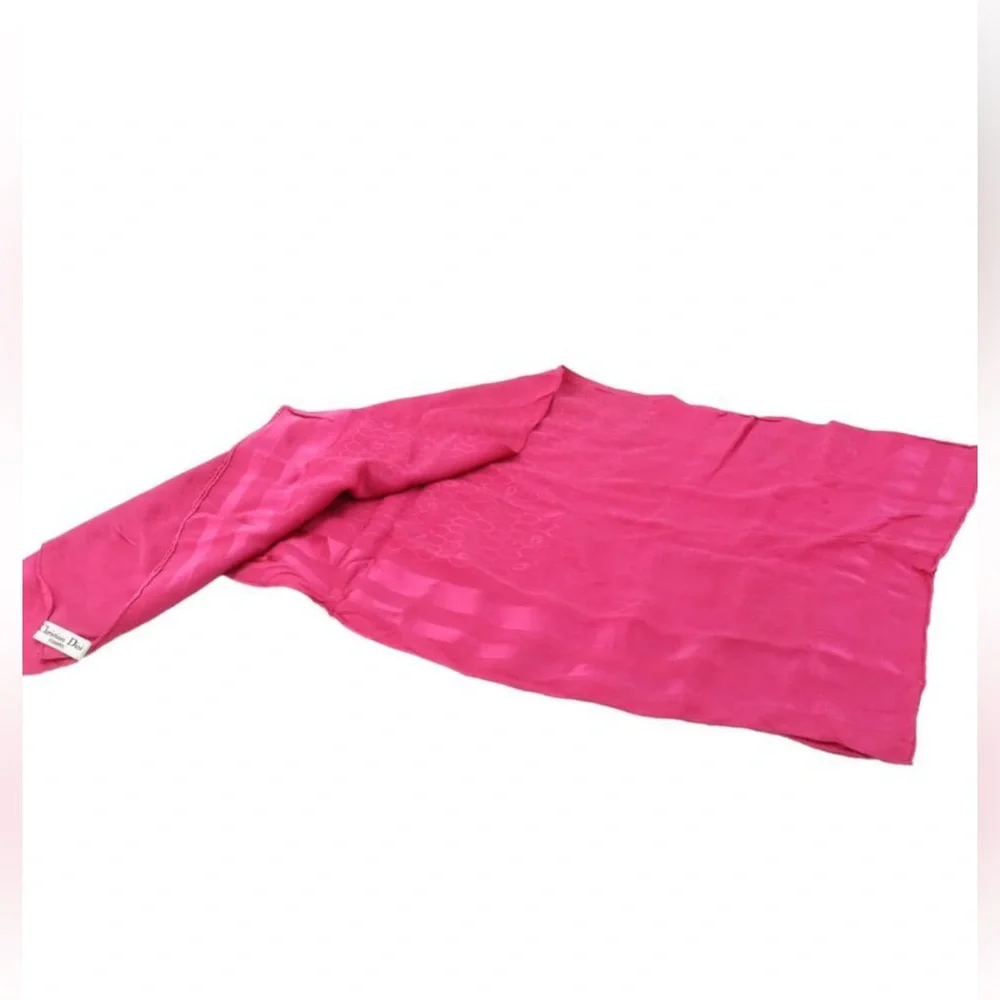 Christian Dior Pink Trotter Scarf Authentic